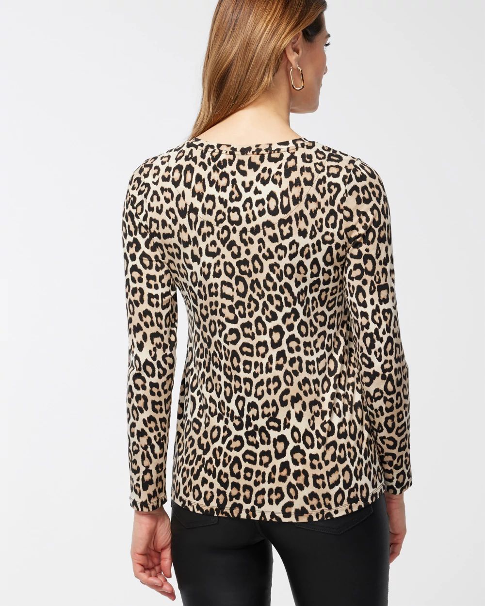 Touch of Cool Cheetah Print Layering Tee | Chico's